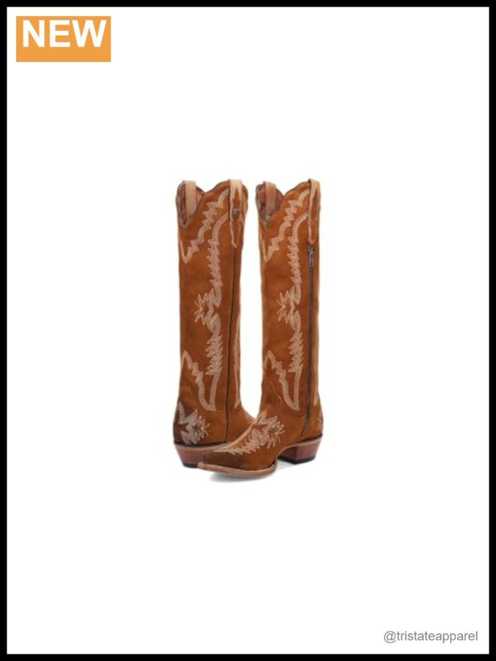 Women's 18" Snip Toe Leather Western Boots